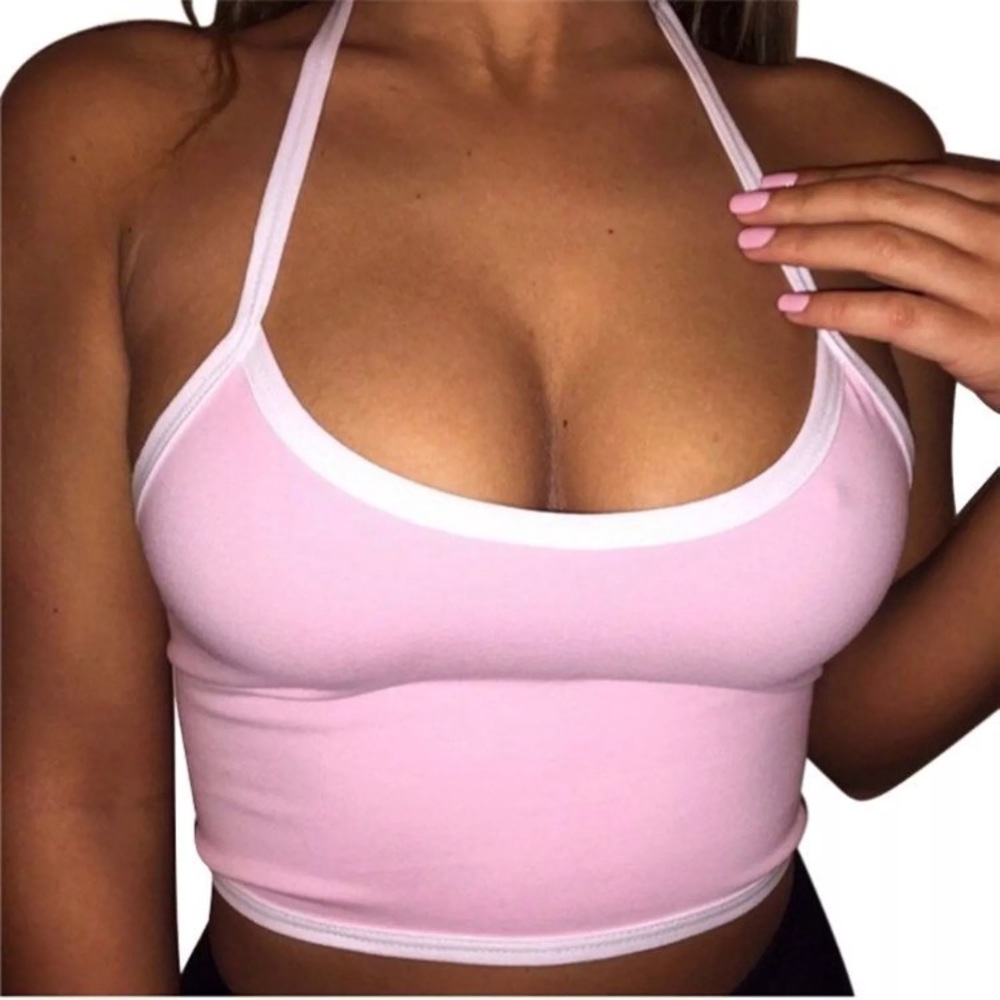 Boho Halter Tank Crop Top